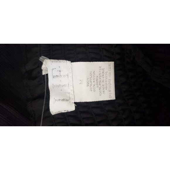 NWT LIFE WEAR 2 WAYS BLACK SMOCKED RUFFLES TIERED STRAPLESS DRESS/SKIRT SZ M - Picture 8 of 8